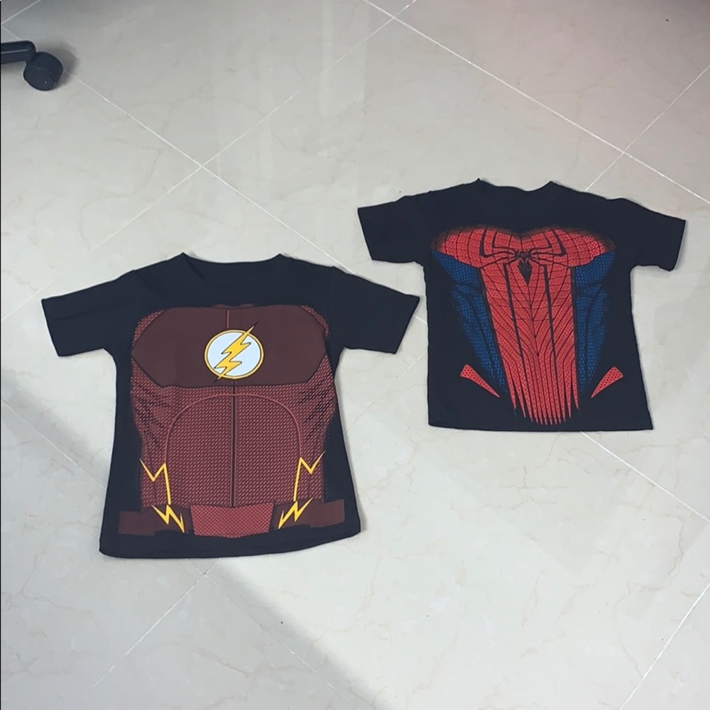 Flash & Spider - Man shirt